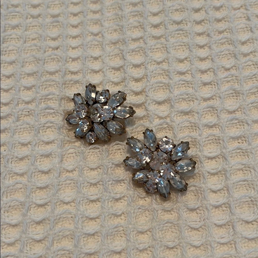 JCrew Crystal Cluster Earrings